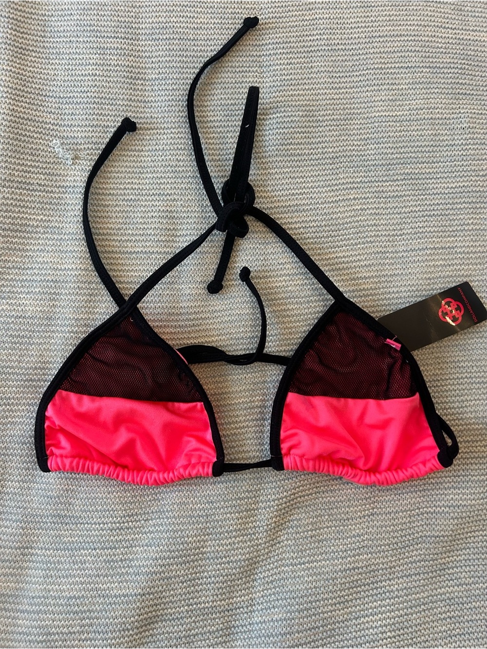 NWT Doll Swimwear Neon Mesh Triangle Bikini